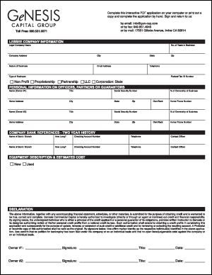 Lease Application Image Lease Application Image